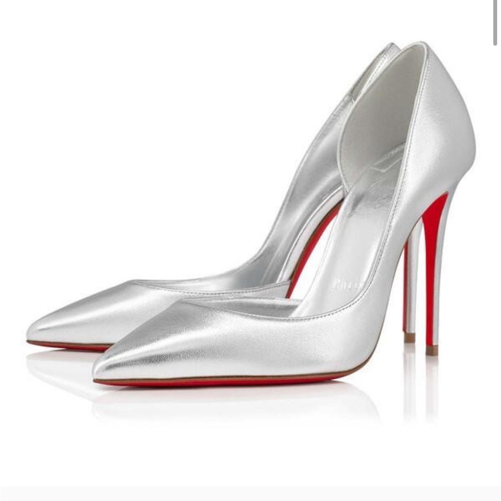 Christian Louboutin Iriza 100mm Silver Heel